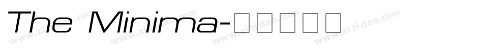 The Minima字体转换